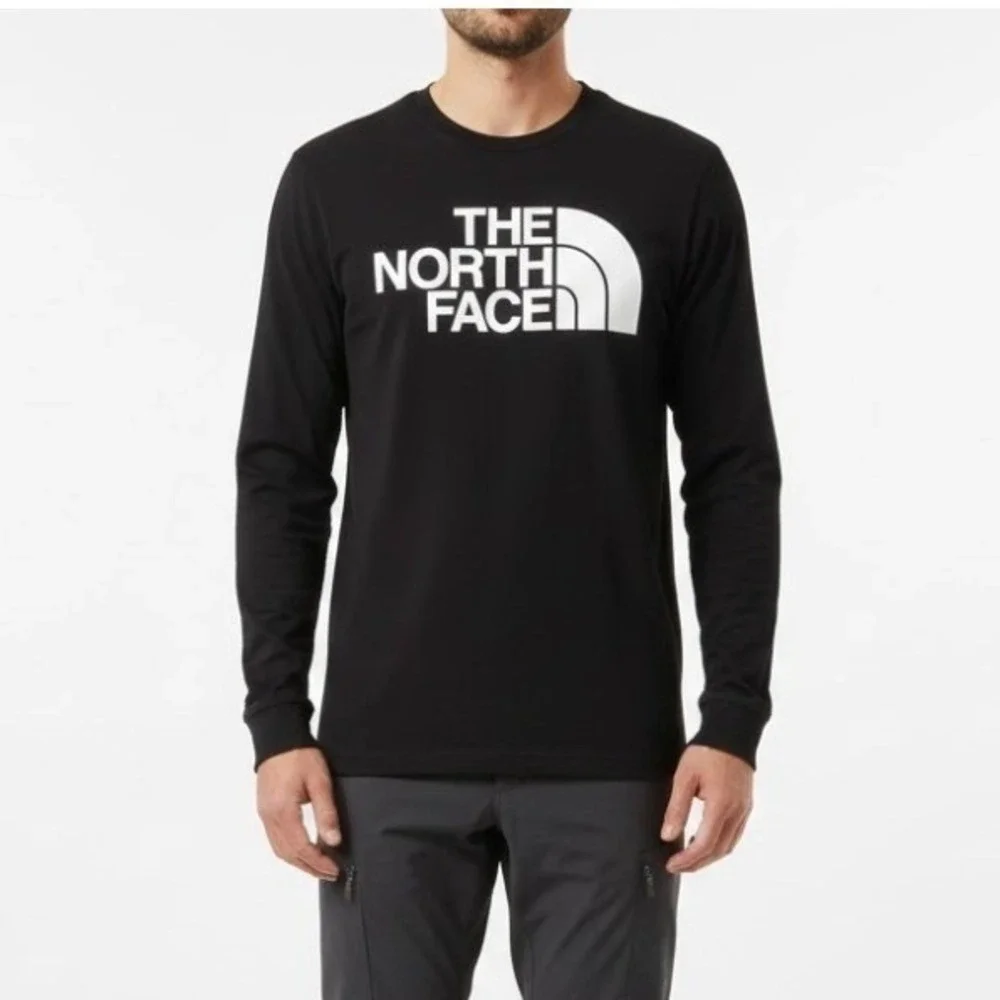 New! The North Face Long Sleeve Shirt Black/ White Size Large - New With Tags